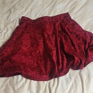 Marron velvet skirt